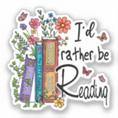 Ik zou liever lezen sticker (Voorkant)