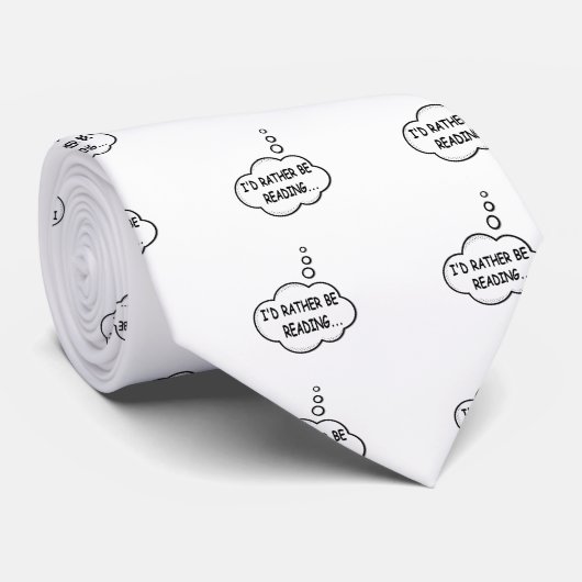 Ik zou liever lezen stropdas (Opgerold)