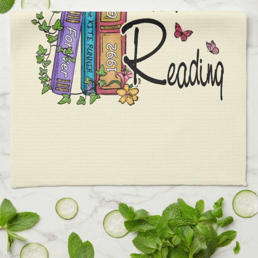 Ik zou liever lezen theedoek (Gevouwen)