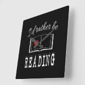 Ik zou liever lezen vierkante klok (Hoek)