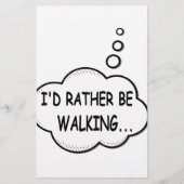 Ik zou liever lopen briefpapier (Voorkant)