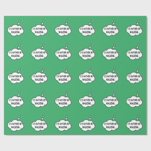 Ik zou liever lopen cadeaupapier (Vlak)