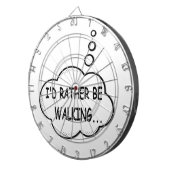 Ik zou liever lopen dartbord (Voorkant Rechts)