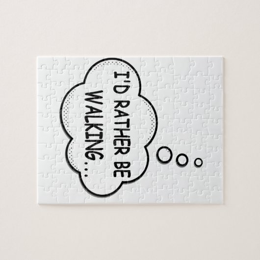 Ik zou liever lopen legpuzzel (Horizontaal)