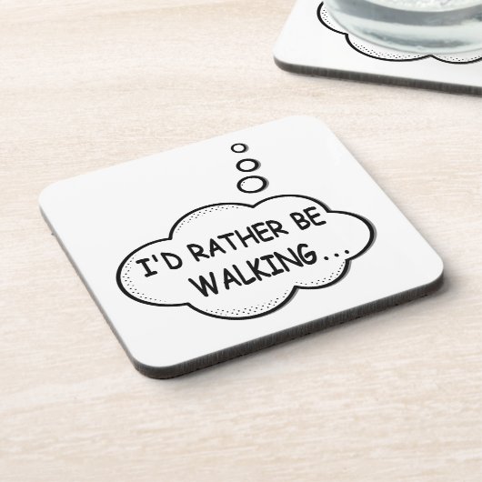 Ik zou liever lopen onderzetter (Linkerzijde)