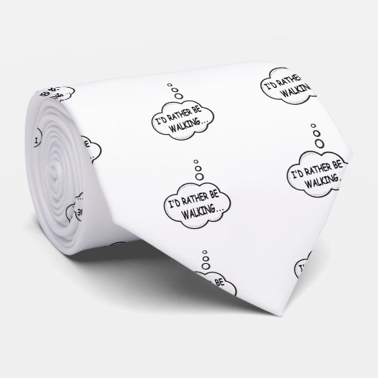 Ik zou liever lopen stropdas (Opgerold)