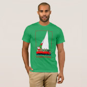 Ik zou liever met Kerstmis met de kerstman gaan ze T-shirt (Voorkant volledig)