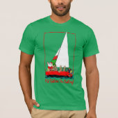 Ik zou liever met Kerstmis met de kerstman gaan ze T-shirt (Voorkant)
