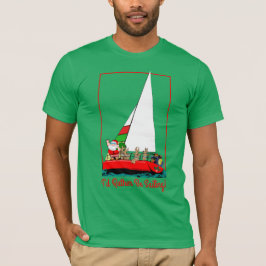 Ik zou liever met Kerstmis met de kerstman gaan ze T-shirt