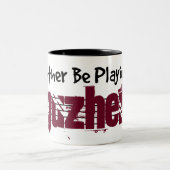 Ik zou liever mijn Guzheng spelen Tweekleurige Koffiemok (Center)