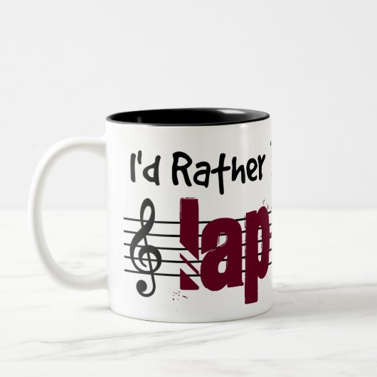 Ik zou liever mijn rioolstaal afspelen tweekleurige koffiemok (Links)