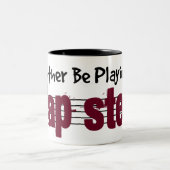 Ik zou liever mijn rioolstaal afspelen tweekleurige koffiemok (Center)