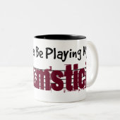 Ik zou liever mijn stok spelen tweekleurige koffiemok (Voorkant rechts)