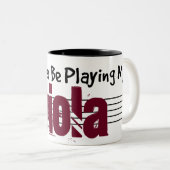 Ik zou liever mijn Viola spelen Tweekleurige Koffiemok (Voorkant rechts)