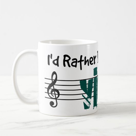 Ik zou liever mijn viool spelen koffiemok (Links)