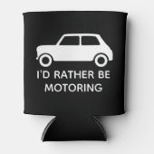 Ik zou liever Mini Car Black in beweging houden Blikjeskoeler (Voorkant)