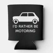 Ik zou liever Mini Car Black in beweging houden Blikjeskoeler (Achterkant)