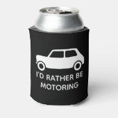 Ik zou liever Mini Car Black in beweging houden Blikjeskoeler (Blikje Achterkant)