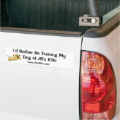 Ik zou liever m'n Bumpersticker trainen (Op Truck)