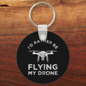 Ik zou liever m'n drankje vegen. sleutelhanger (Voorkant)