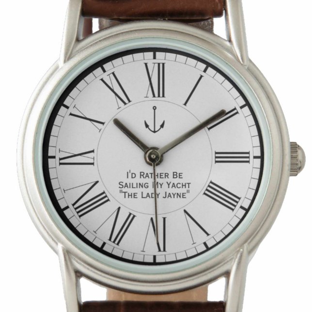 Ik zou liever m'n jacht verzorgen horloge (Creator heeft geüpload)