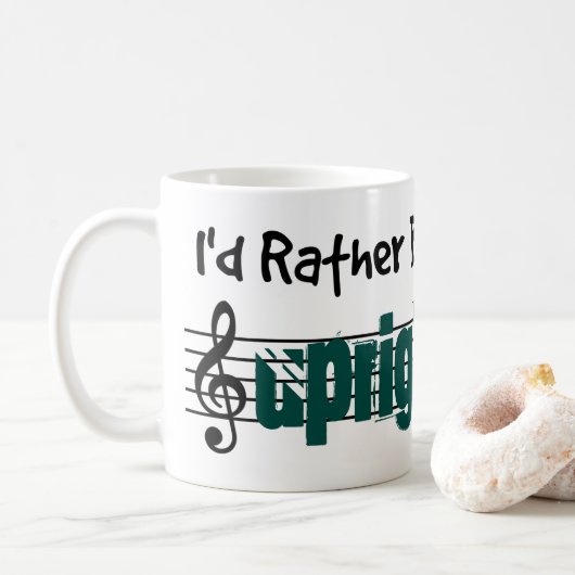 Ik zou liever m'n onberispelijke tas spelen koffiemok (Met donut)