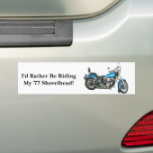 Ik zou liever m'n schokje uit '77 gaan dragen... bumpersticker (Op auto)
