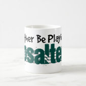 Ik zou liever m'n slagader spelen. koffiemok (Center)