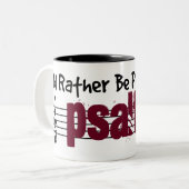 Ik zou liever m'n slagader spelen. tweekleurige koffiemok (Voorkant links)