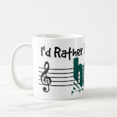 Ik zou liever m'n tas afspelen. koffiemok (Links)