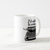 Ik zou liever mok Schrijfmachine Schrijver Auteur  (Voorkant rechts)