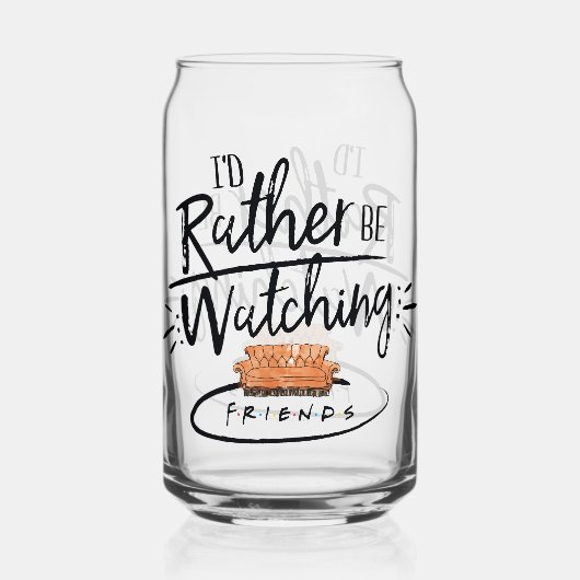 Ik zou liever naar FRIENDS™ kijken Blikvorm Glas (Voorkant)