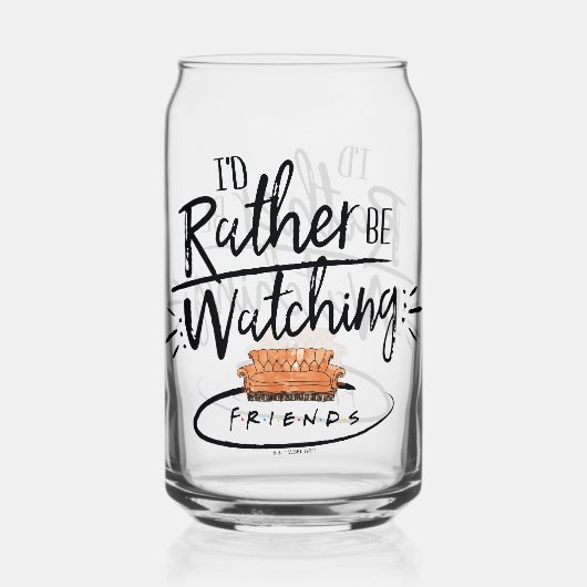 Ik zou liever naar FRIENDS™ kijken Blikvorm Glas (Achterkant)