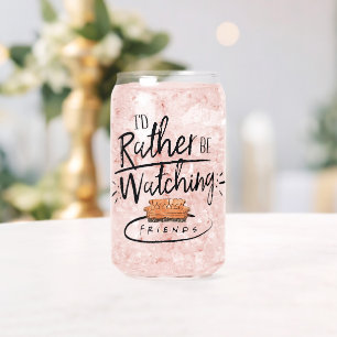 Ik zou liever naar FRIENDS™ kijken Blikvorm Glas