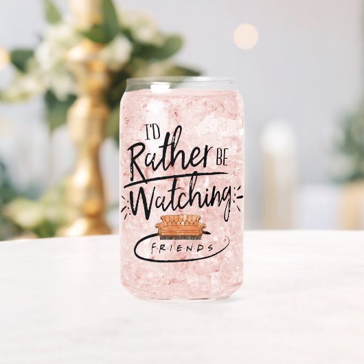 Ik zou liever naar FRIENDS™ kijken Blikvorm Glas (Insitu (Huwelijk))