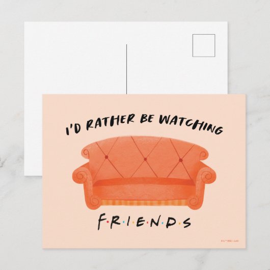 Ik zou liever naar FRIENDS™ kijken Briefkaart (Voorkant / Achterkant)