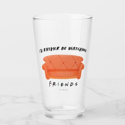 Ik zou liever naar FRIENDS™ kijken Glas (Voorkant)