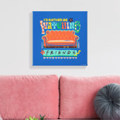 Ik zou liever naar FRIENDS™ Vibrant Grapic kijken Canvas Afdruk (Insitu (Woonkamer))
