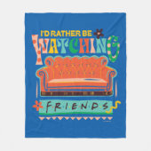 Ik zou liever naar FRIENDS™ Vibrant Grapic kijken Fleece Deken (Voorkant)