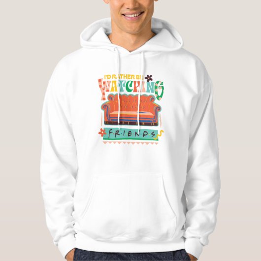 Ik zou liever naar FRIENDS™ Vibrant Grapic kijken Hoodie (Voorkant)