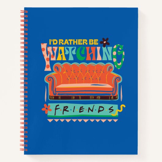Ik zou liever naar FRIENDS™ Vibrant Grapic kijken Notitieboek (Voorkant)
