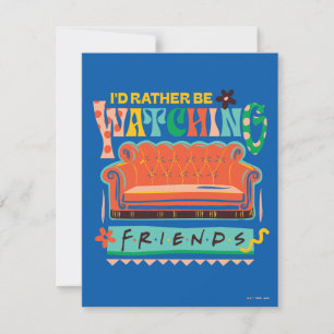 Ik zou liever naar FRIENDS™ Vibrant Grapic kijken Notitiekaartje