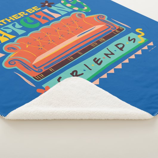 Ik zou liever naar FRIENDS™ Vibrant Grapic kijken Sherpa Deken (3/4)
