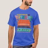 Ik zou liever naar FRIENDS™ Vibrant Grapic kijken T-shirt (Voorkant)