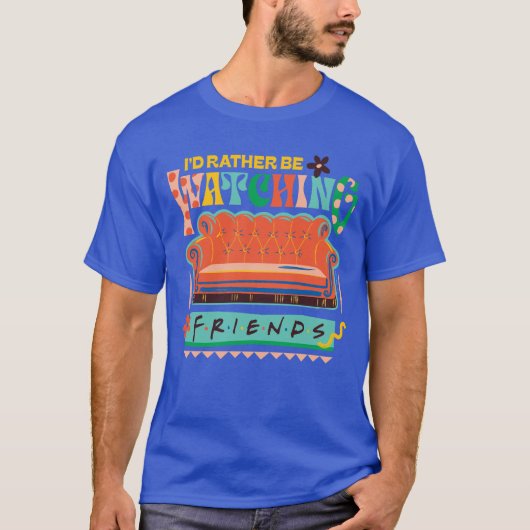 Ik zou liever naar FRIENDS™ Vibrant Grapic kijken T-shirt (Voorkant)