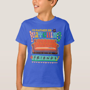 Ik zou liever naar FRIENDS™ Vibrant Grapic kijken T-shirt