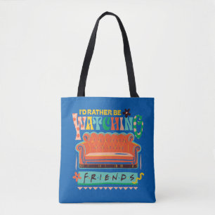 Ik zou liever naar FRIENDS™ Vibrant Grapic kijken Tote Bag
