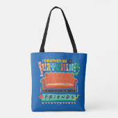 Ik zou liever naar FRIENDS™ Vibrant Grapic kijken Tote Bag (Achterkant)