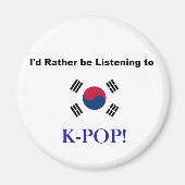 Ik zou liever naar KPOP luisteren! Magneet (Voorkant)