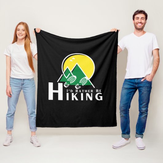 Ik zou liever niet aan het wandelen zijn fleece deken (In situ)